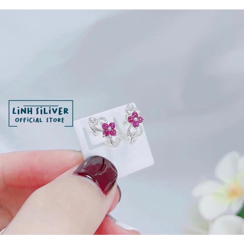 KHUYÊN TAI HOA NHÍ CHO BÉ GÁI CỰC XINH BẠC TA