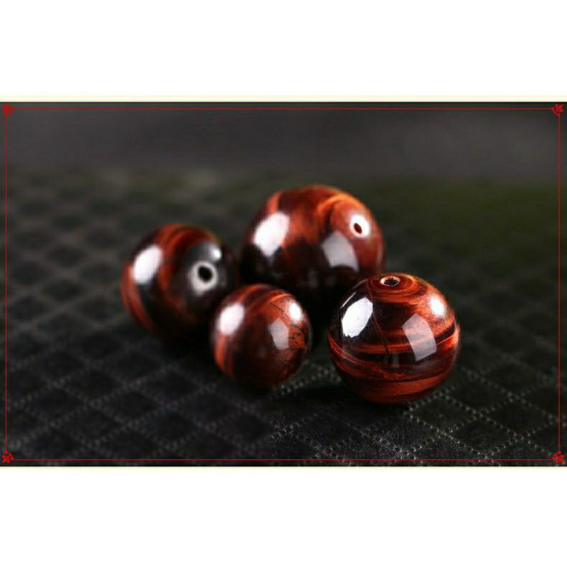 Hạt đá mắt hổ nâu đỏ - mệnh hỏa, thổ | BigBuy360 - bigbuy360.vn