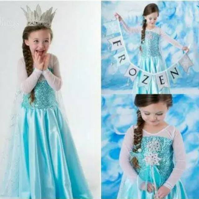 Bộ Đồ Hóa Trang Công Chúa Elsa Trong Phim Frozen Cho Bé