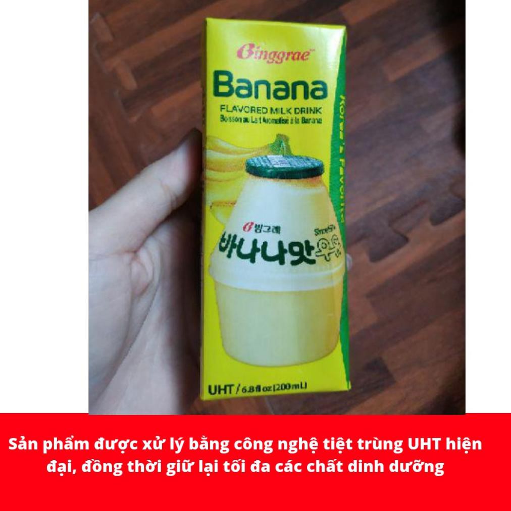 SỮA CHUỐI BINGGRAE HÀN QUỐC HỘP 200ML