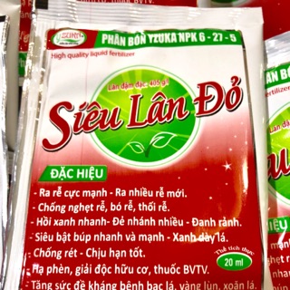 PHÂN BÓN LÁ CAO CẤP SIÊU LÂN ĐỎ 2 gói