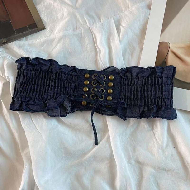 Đai Nịt Bụng Denim Co Giãn Thời Trang Cho Nữ