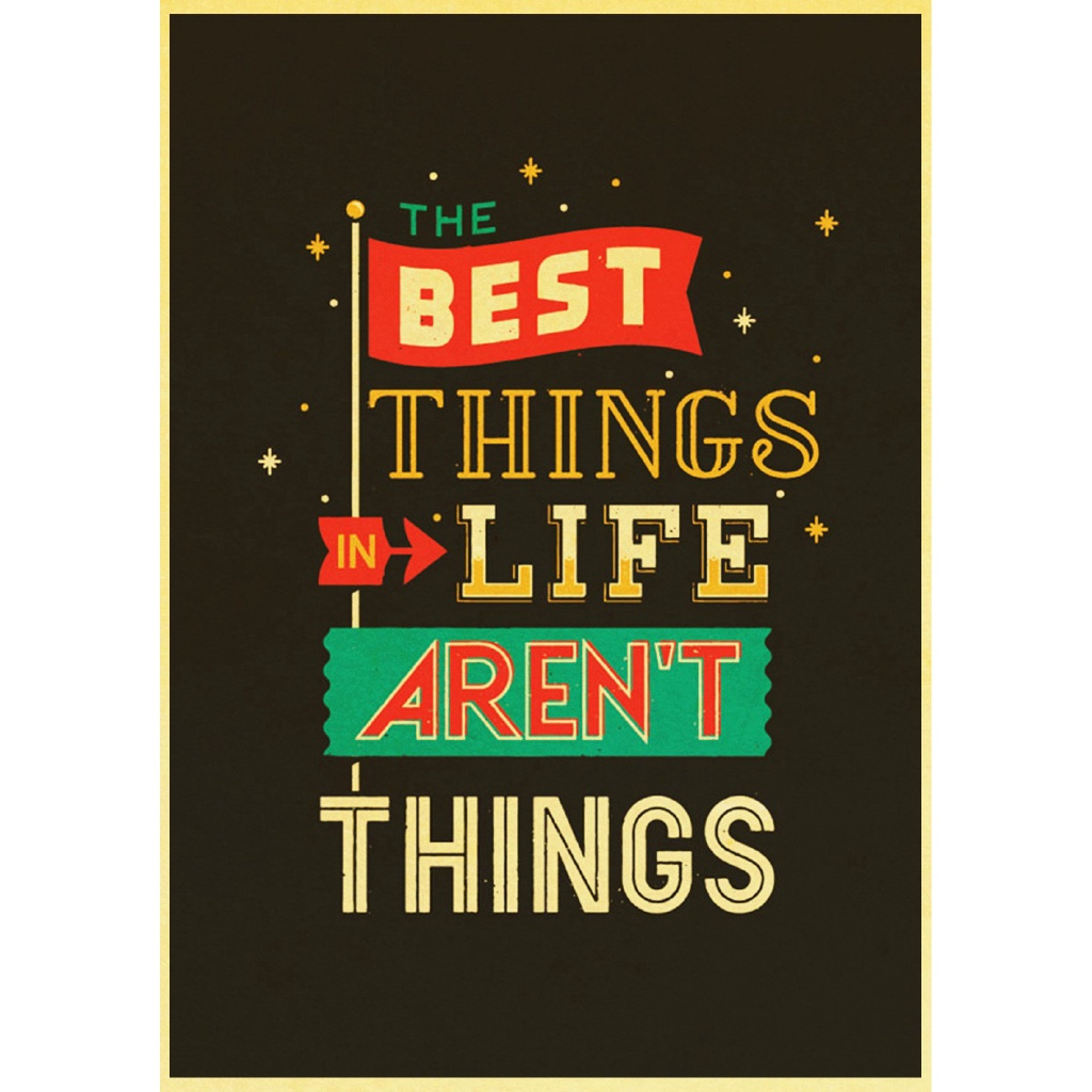 Poster Treo Tường In Hình Câu Nói Truyền Cảm Hứng Phong Cách vintage MS 230