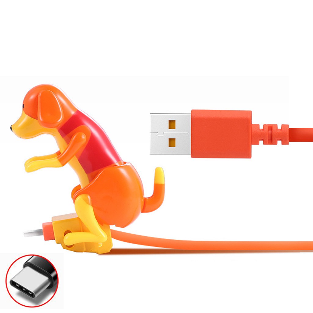 Cáp Usb Sạc Điện Thoại Hình Chú Chó Đáng Yêu Dài 1m