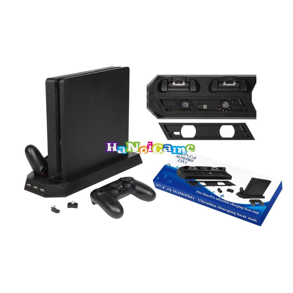 Đế Đứng Tản Nhiệt Kiêm Dock Sạc Nhanh Cho Máy PS4 Các Loại | TOP BÁN CHẠY ✔