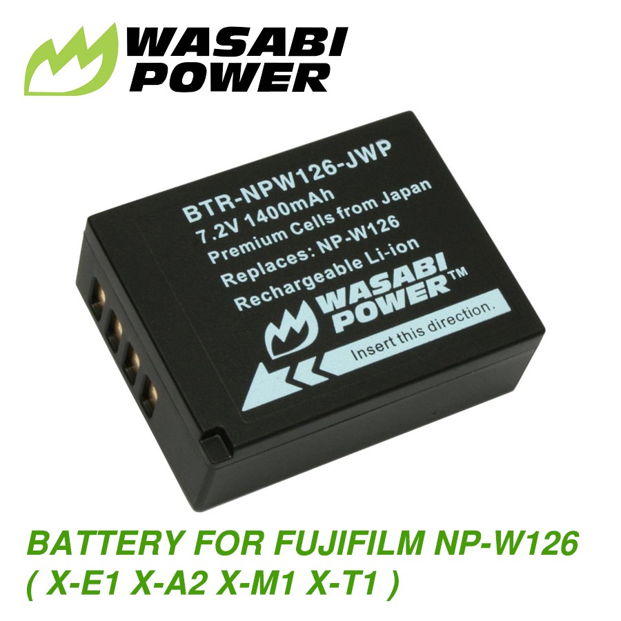 PIN WASABI NP-W126 FOR FUJIFILM X-E1 X-A2 X-M1 X-T1...