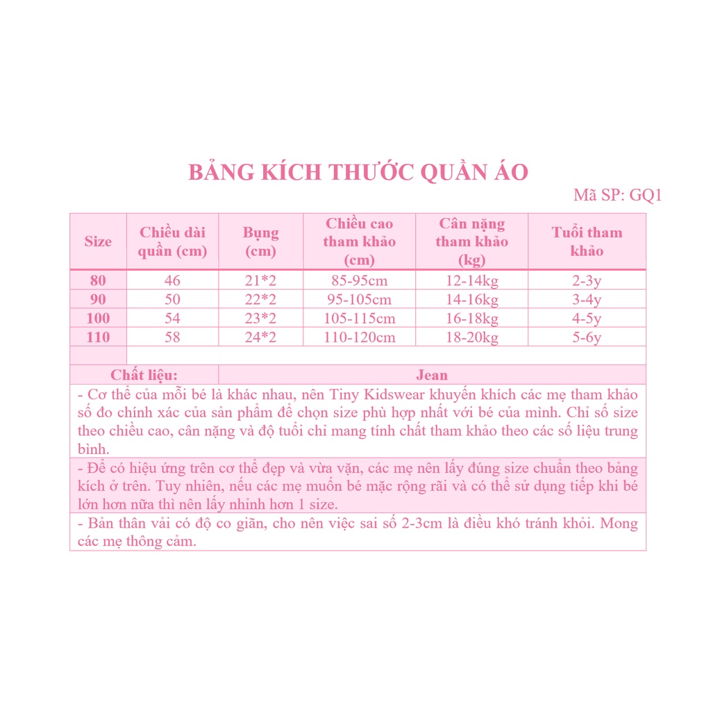 Quần jean trắng rách gối cho bé gái từ 10-18kg [GQ1]