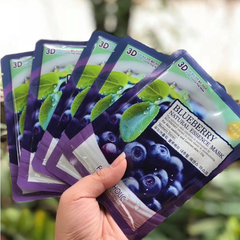 Mặt Nạ Hàn Quốc Dưỡng Da 3D Foodaholic Natural Essence Mask (23g) - Amora Skinlab | Thế Giới Skin Care