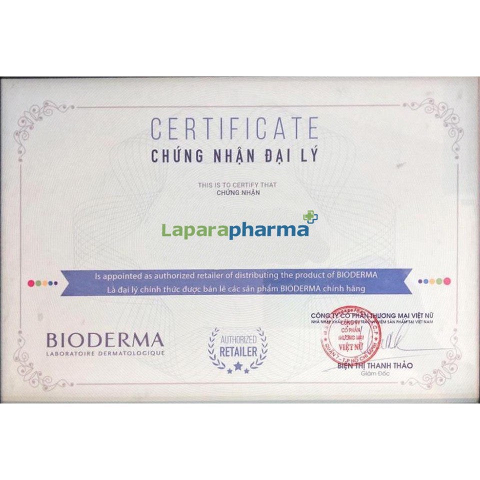 BIODERMA - DUNG DỊCH LÀM SẠCH VÀ TẨY TRANG CÔNG NGHÊ Micellar Bioderma Sebium H2O - 500ML