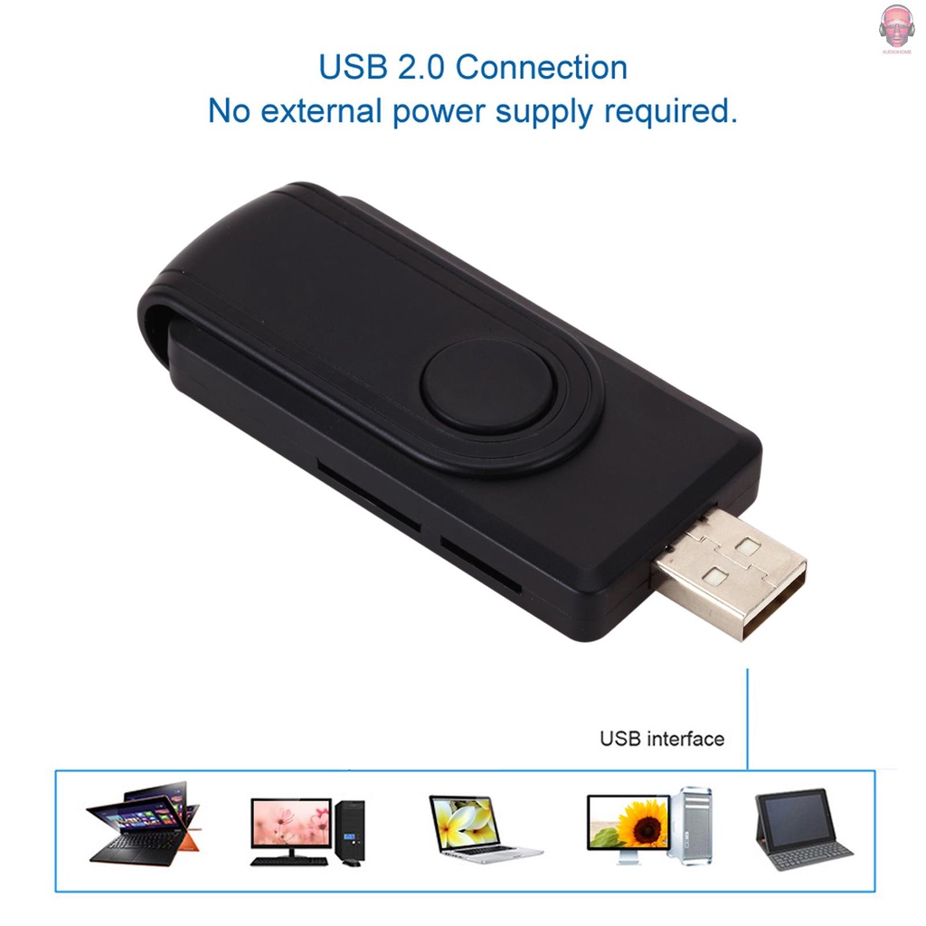 Đầu Đọc Thẻ Nhớ Usb 2.0 TF SD SIM Tiện Dụng