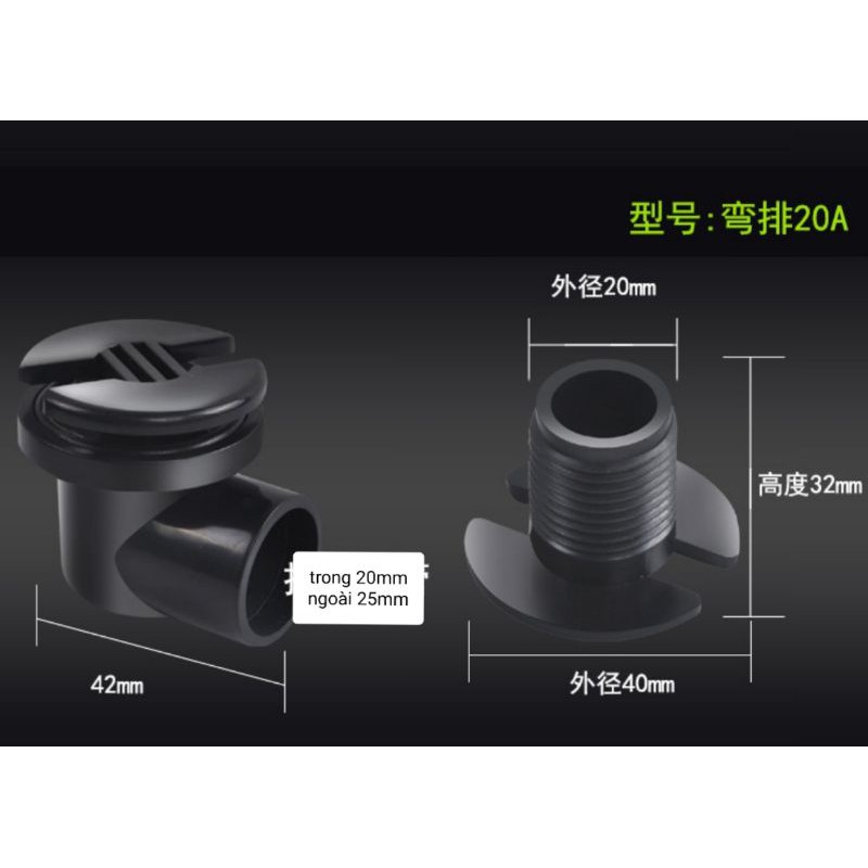 Nấm hút đáy bể cá chữ L