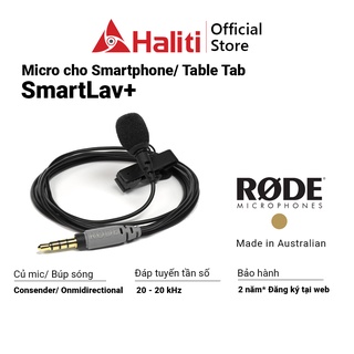Micro cài ve áo cho điện thoại smartphone Rode Lavalier SmartLav+ - Haliti Online Store