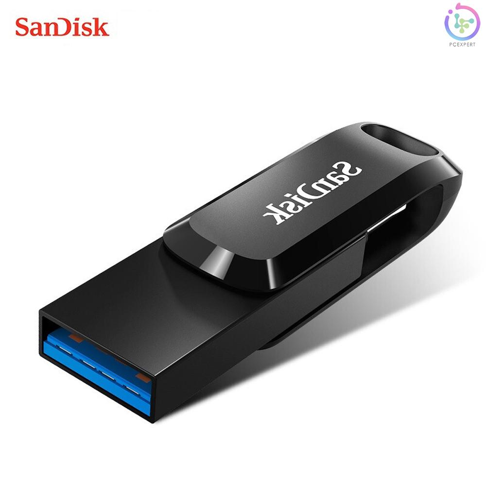 SanDisk Ultra Dual Drive Go Portable U Disk USB3.1 Dual-port USB Flash Drive 32GB High-speed Type-C U Disk for Phone PC Laptop