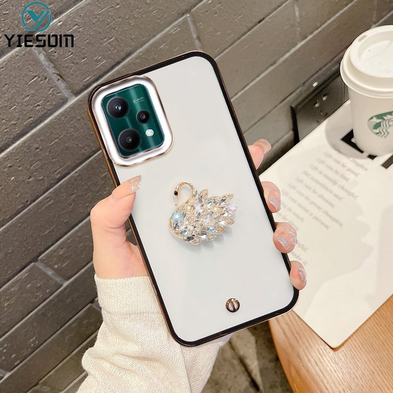 Ốp Điện Thoại Silicon Mềm Trong Suốt Đính Kim Tuyến Sang Trọng Cho Realme 9i 9 8 Pro Plus 4G 5G