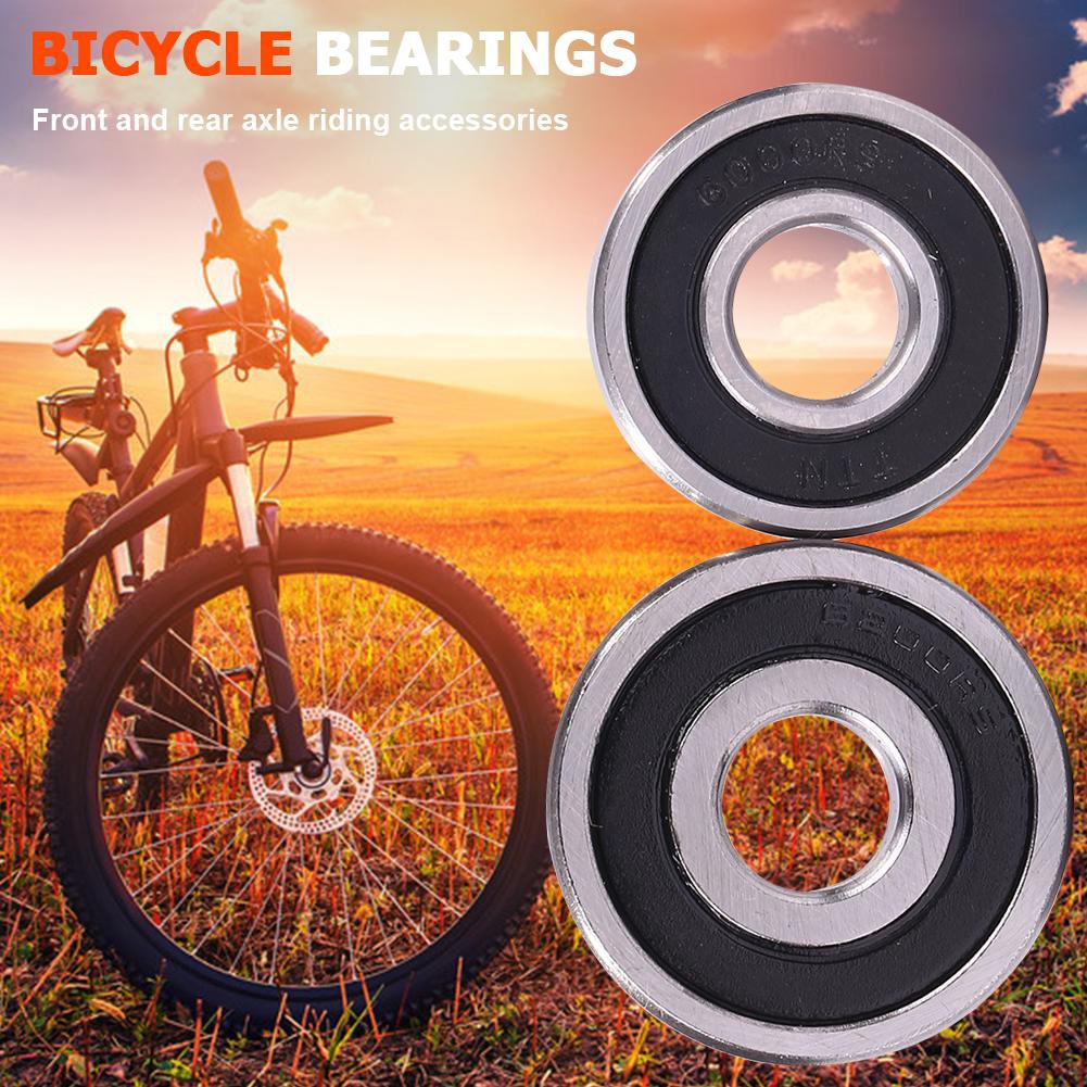2pcs 6000/6200 MTB Cycling Bearings Front Rear Solid Bearings Riding Tools