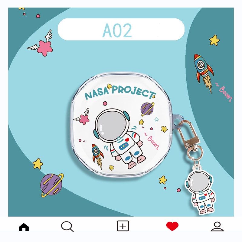 Case cho tai nghe bluetooth Baseus WM02 hoạ tiết dễ thương