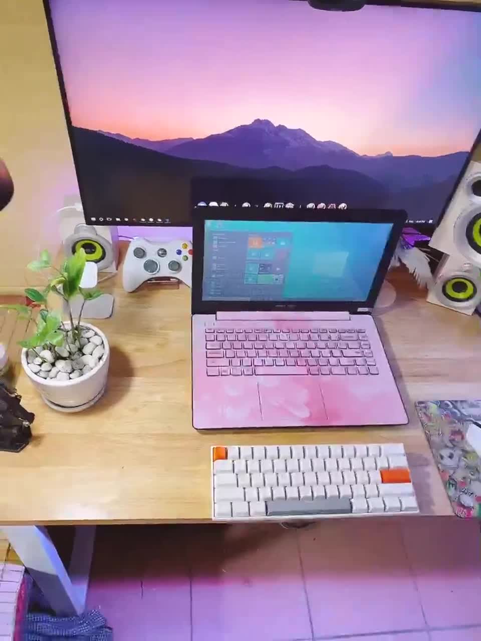 [Mỏng Nhẹ - Siêu Xinh] Laptop Asus X453 Ram 4Gb Skin Hồng Cute Mỏng nhẹ Tặng Chuột + Balo | BigBuy360 - bigbuy360.vn