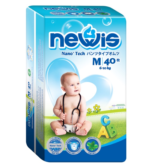 Bỉm quần Newis m40 , xxl28 - hàng miếng tặng