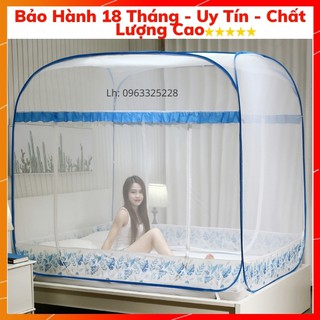 Màn chụp tự bung Kiều Phi Đỉnh Vuông - Mùng chụp tự bung gấp gọn cao cấp thương hiệu Việt Nam chống muỗi