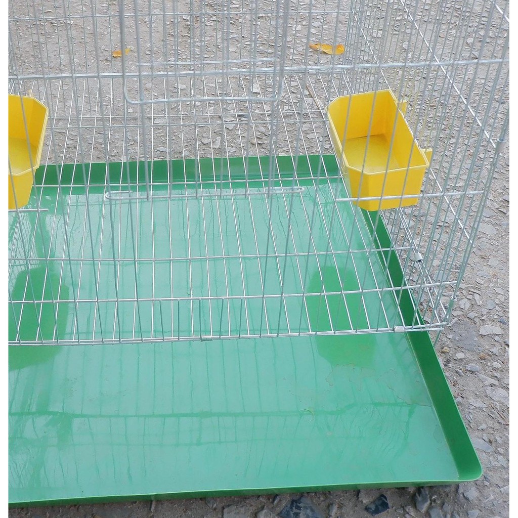 Hanpet.GV- Lồng chim cảnh lắp ghép loại rộng 1 mét (100cmx50cmx50cm) ĐỦ PHỤ KIỆN- Lồng thú cưng bằng kẽm