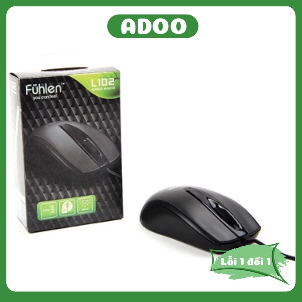 Chuột Fuhlen L102 Dell Ms116 có dây hàng Nhập khẩu giá rẻ bảo hành 6 tháng ADOO