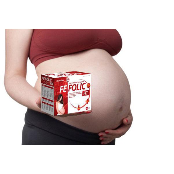 SẮT 100 VIÊN-SẮT CHO BÀ BẦU-FEFOLIC-BỔ MÁU-BỔ SUNG SẮT HỮU CƠ