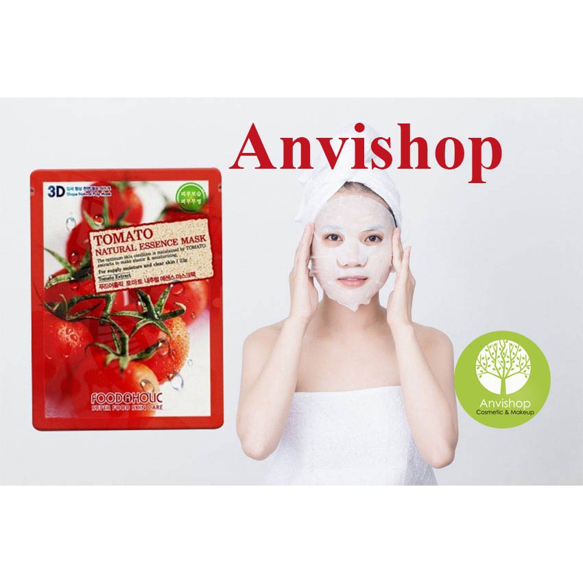 Mặt nạ 3D dưỡng da Foodaholic Natural Essence Mask Bịch 10 miếng Anvishop