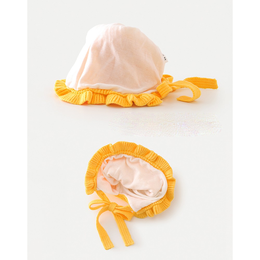 Nón len bèo cột dây hai hoa cúc nhí dễ thương