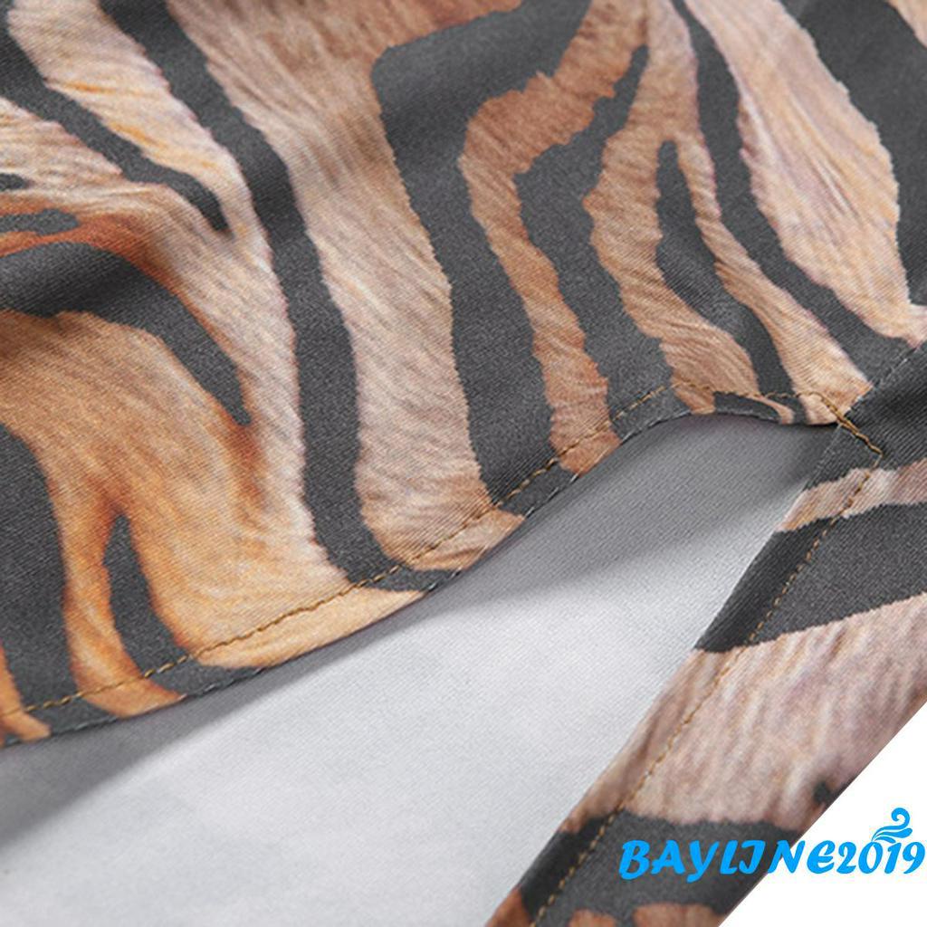 Đầm không tay Họa Tiết Da Báo Thời Trang Quyến Rũ