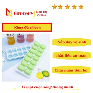 Khay đá silicon có nắp
