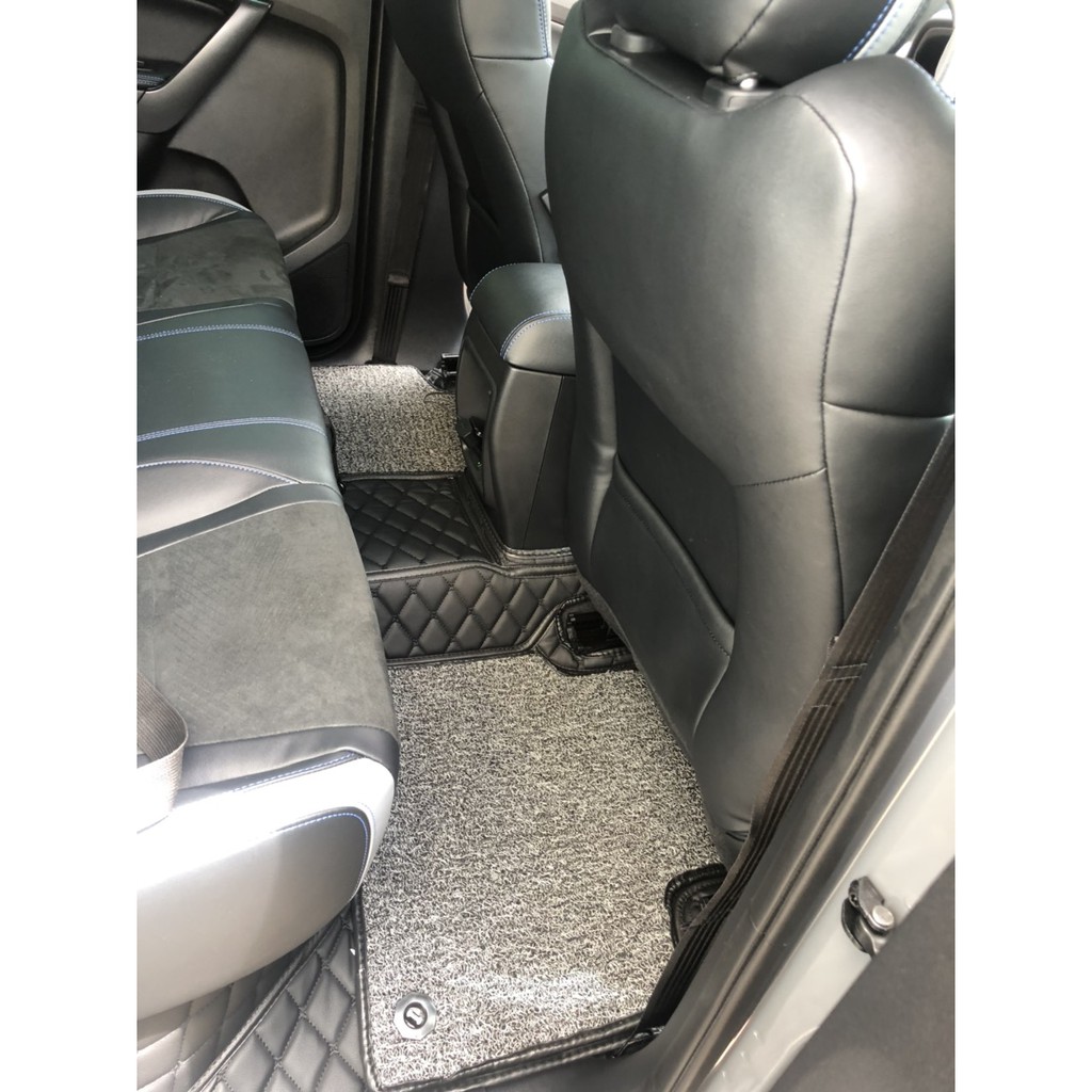 Thảm sàn ô tô 5D 6D cho xe Ford Ranger 2019-2021 Da xịn, không mùi, bền, thân thiện