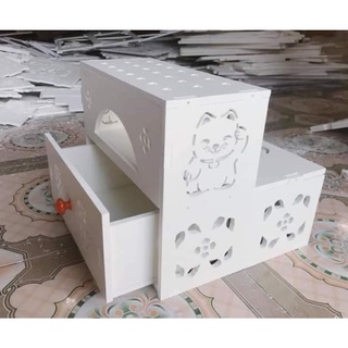 Kệ để chân làm Nail có ngăn kéo