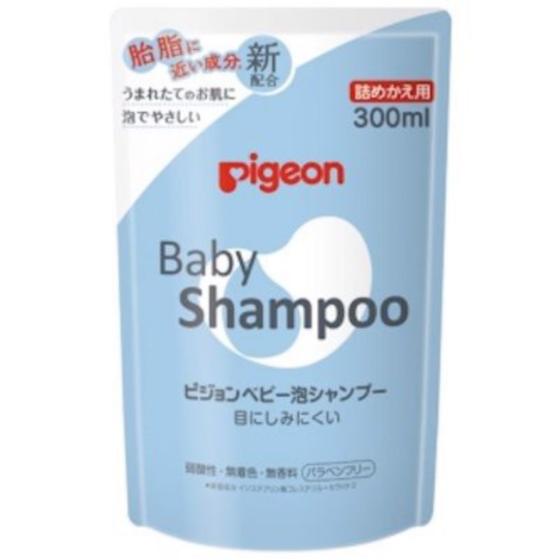 Pigeon- Dầu gội cho trẻ sơ sinh loại không mùi dạng túi 300ml