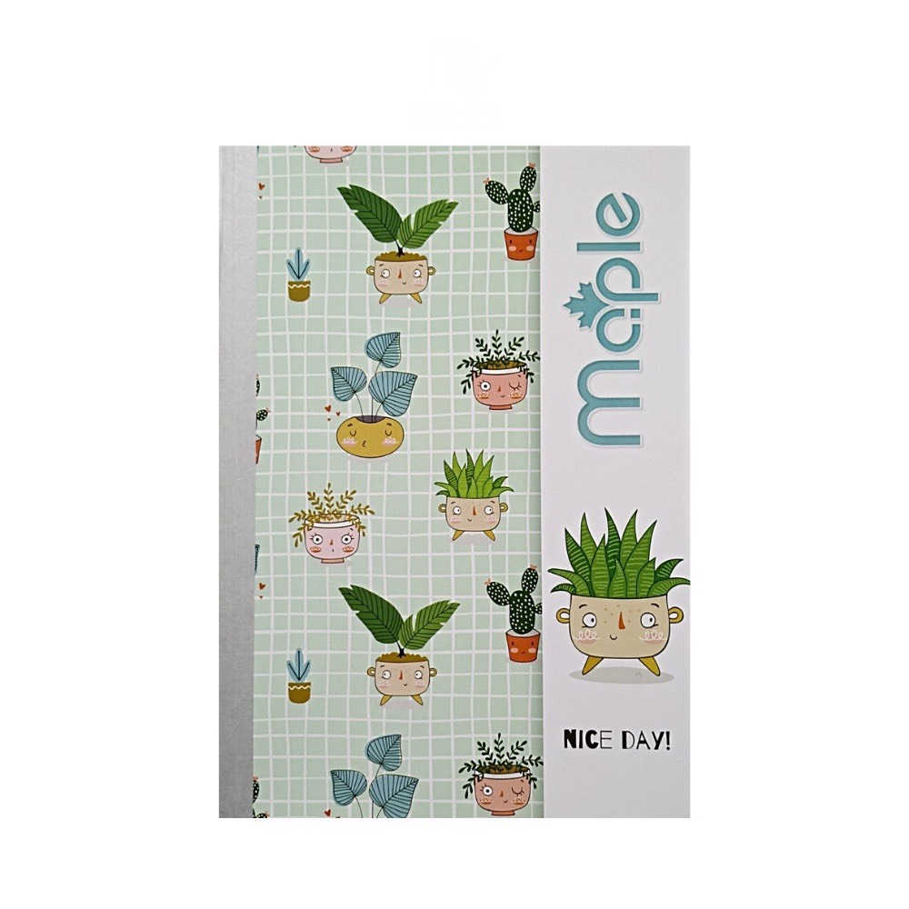 Sổ bìa bồi may gáy Maple 200 trang NBB.A4PLA200