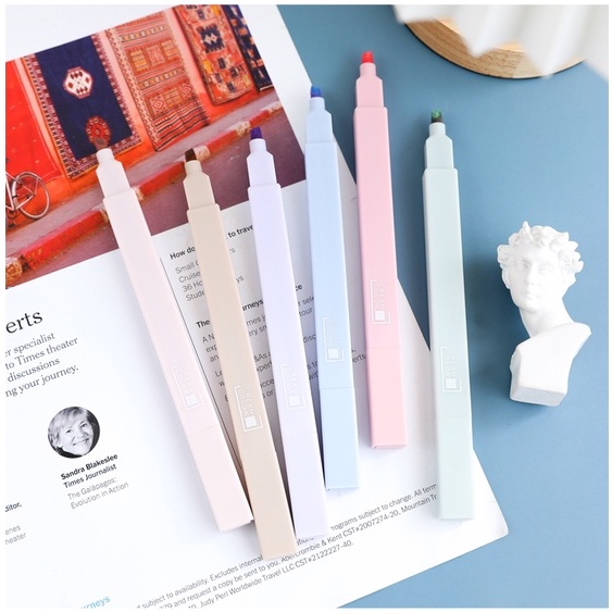 Bút Đánh Dấu Đầu Mềm Nhiều Màu Sắc Dùng Cho Học Sinh