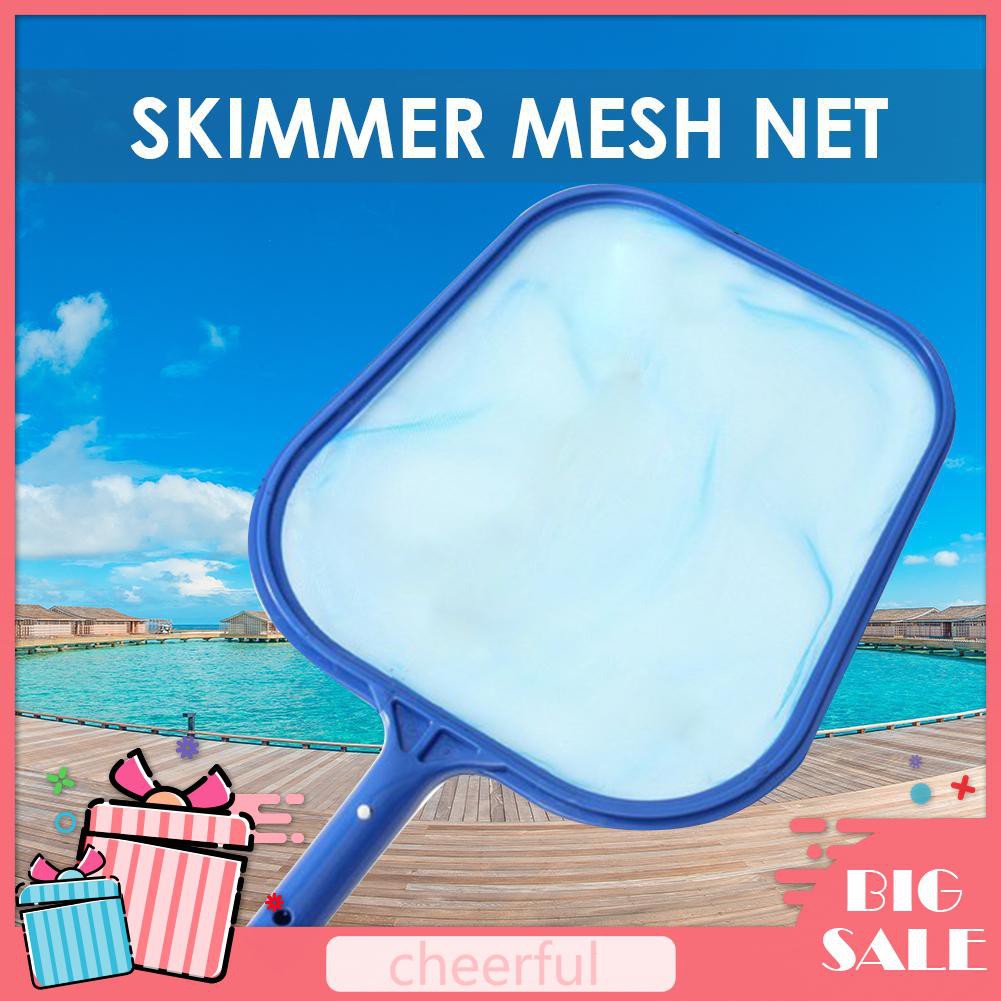 Fish Pond Skimmer Net Swimming Pool Cleaning Leaf Skimmer Mesh Frame Net