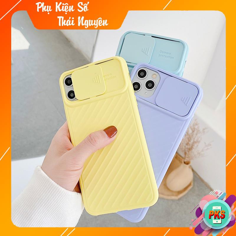 Ốp lưng silicone mềm thiết kế nắp trượt bảo vệ camera cho IPhone 11ProMax 11pro 11 X Xs Max XR 8 7 Plus | WebRaoVat - webraovat.net.vn