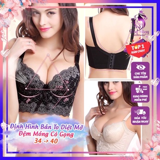 [BẢN TO DIỆT MỠ] Áo lót bra COREST bản to chống chảy xệ cho người ngực to,áo định hình có gọng mút mỏng mặc đai latex