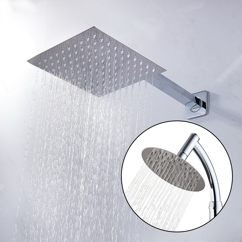 Đầu Vòi Sen Hình Vuông 8 inch 8" 20Cm Màu Bạc