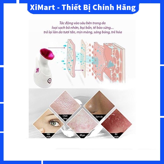 [MỚI] Máy xông hơi mặt Sokany chính hãng - Máy xông mặt giữ ẩm và làm sạch sâu da mặt, loại bỏ tế bào chết - XiMart