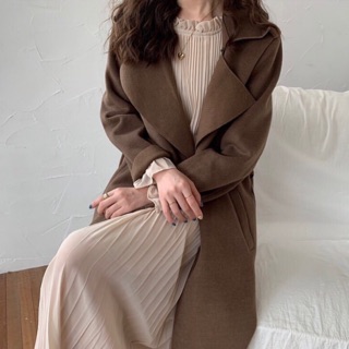 Đầm nữ xếp li dáng dài