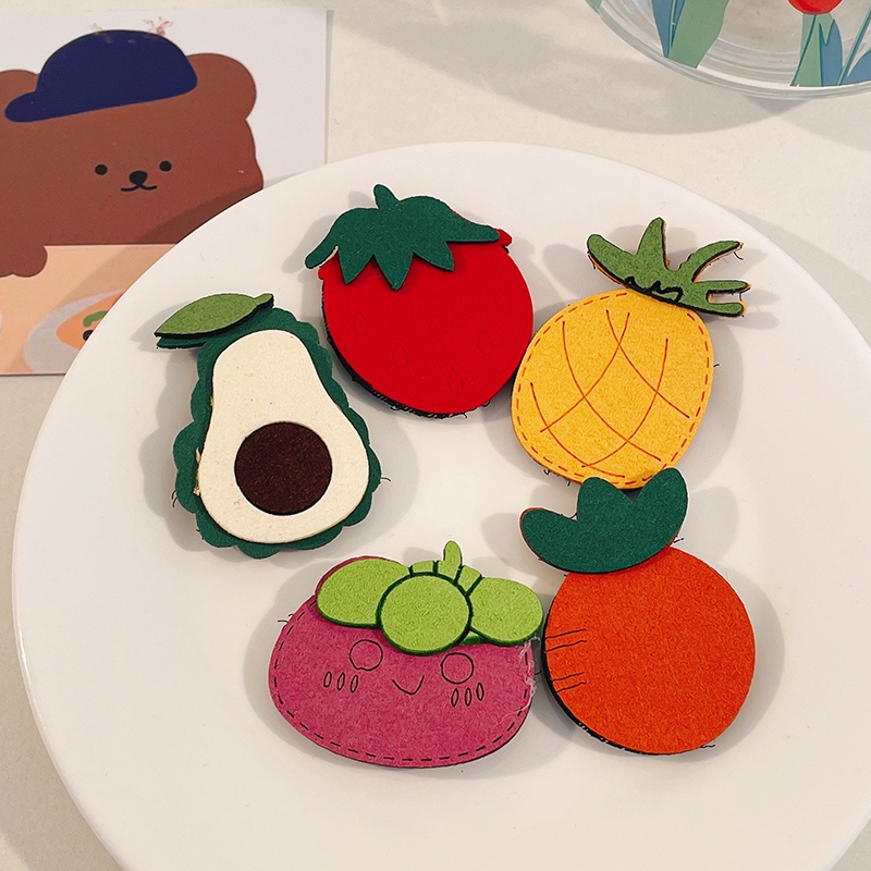 Kẹp Tóc Khóa Dán Không Đau Kiểu Hàn Quốc Dễ Thương Cho Bé