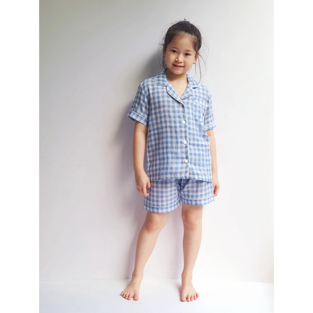 Pyjama xô Hàn Bee Mon Caro 4 màu cho Bé và Mẹ