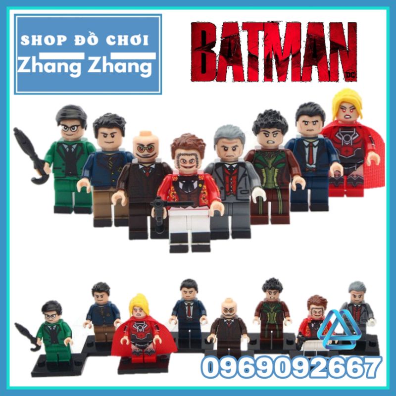 Đồ chơi Xếp hình gồm Alfred Bruce Wayne - Fish Jerome Riddler - Gordon Red Lantern Supergirl Minifigures POGO PG8119