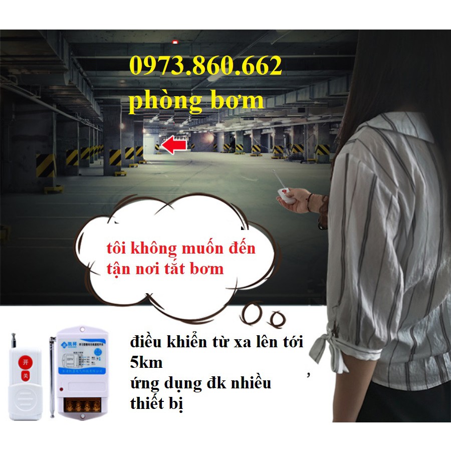 Bộ điều khiển từ xa 500 mét  - 1000 mét cho máy bơm