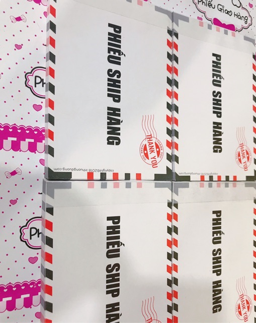 Phiếu ship hàng 100 trang giá rẻ