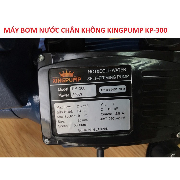 Máy Bơm Nước Chính Hãng, KINGPUMP Nhật Bản Máy Bơm Ly Tâm - bơm Chân Không Bơm Tăng Áp BH 12 Th