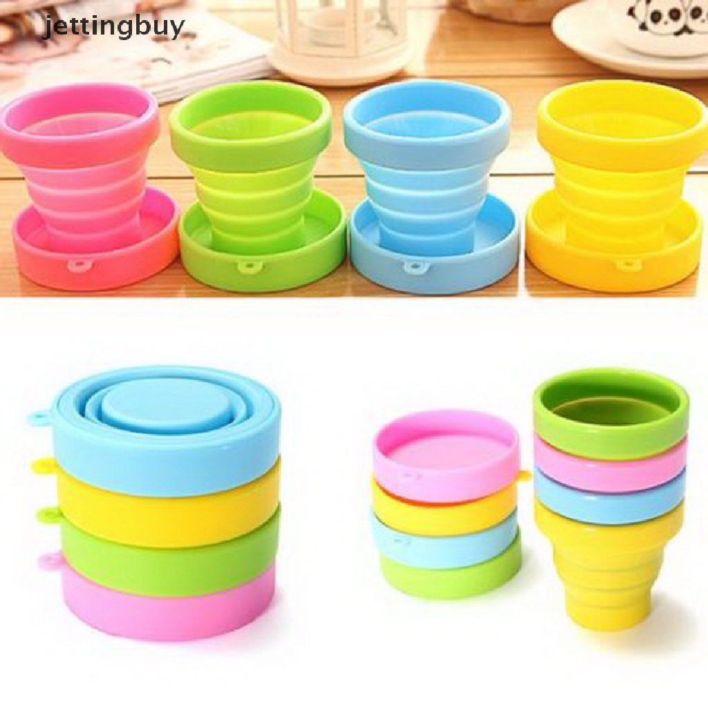 Cốc JETTING bằng silicon có thể gấp lại tiện dụng mang theo du lịch
