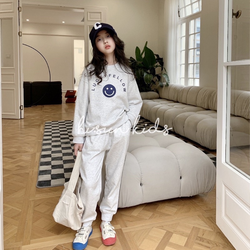Bộ nỉ bông da cá size đại siêu đẹp cho bé gái
