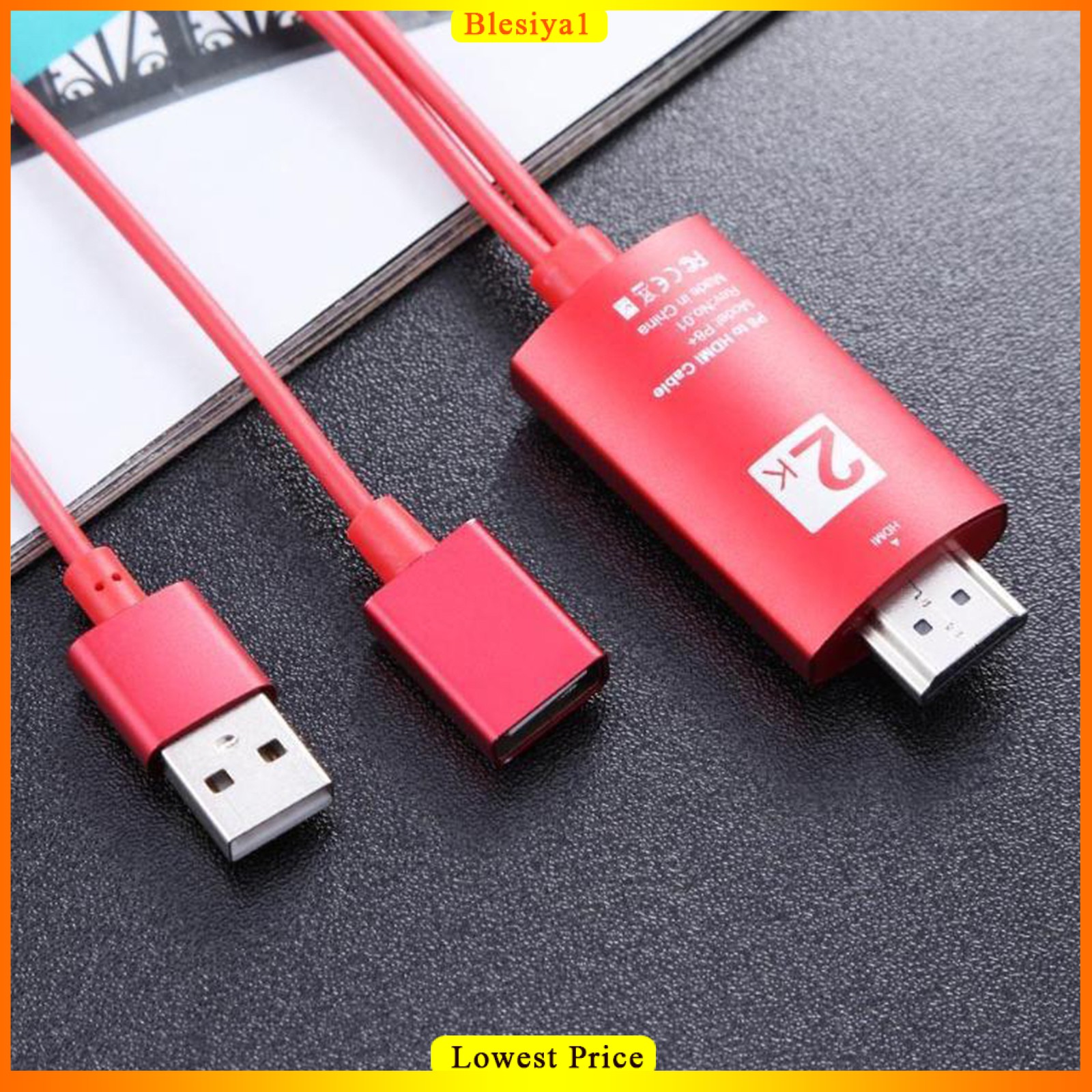 (Hàng Mới Về) Cáp Chuyển Đổi Màn Hình Hd Usb Sang Hdmi Cho Iphone 8 6s Plus Đến Tv